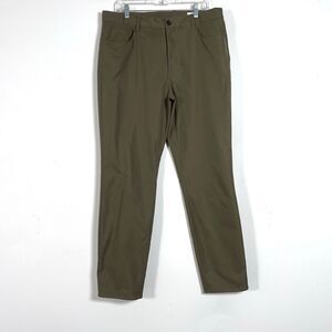 7 For All Mankind Pants Mens 36x31 Olive Green Chino